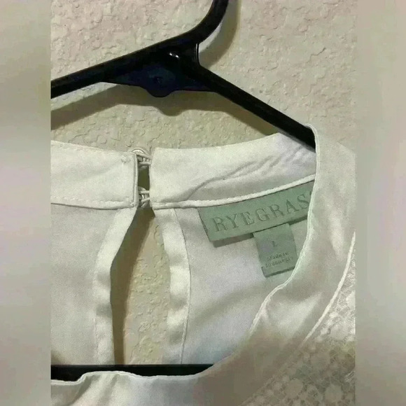 Ryegrass Ivory Tassel Boho Victorian Blouse Large NWT Love Bowery Poplin - Picture 6 of 11